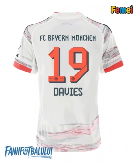 Bayern Munich Alphonso Davies #19 Tricou Fotbal Replică 2025-26 Femei Deplasare